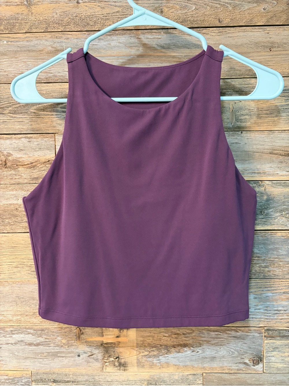 CRZ Women's Plum Sleeveless Crop Tank Top